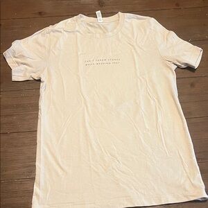 Men's Cream Graphic T-Shirt